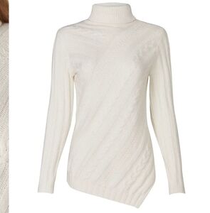 Milly Asymmetical Cable Sweater